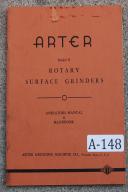 Arter-Arter Model B, Rotary Surface Grinder, Opeator\'s Handbook Manual Year (1941)-B-02